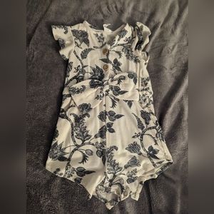 Kate Quinn Blue Floral Batik Shortie